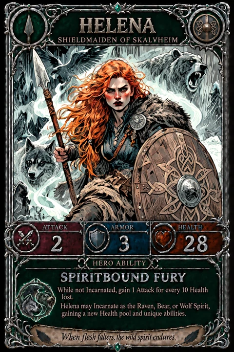 Helena Ironbraid, Spiritbound hunter